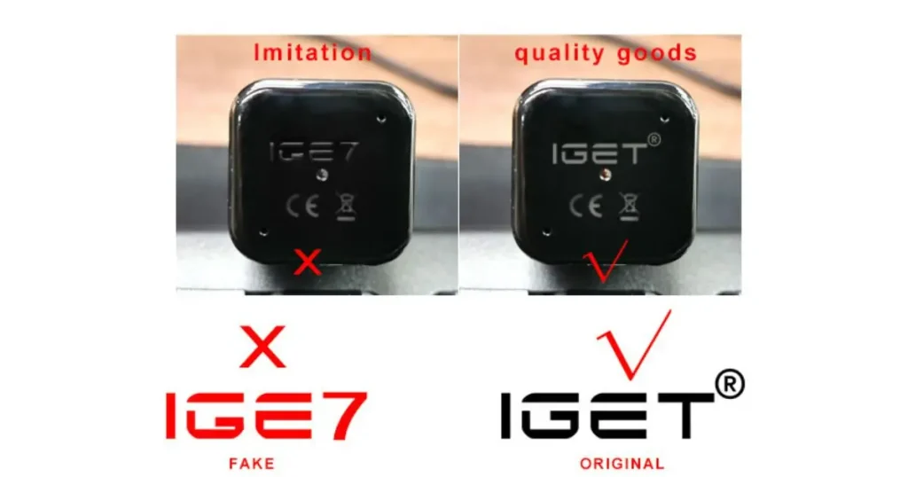 How to tell if a IGET Bar is fake